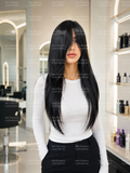 باروكه اسود ليس نص الضهر باوصه طويله